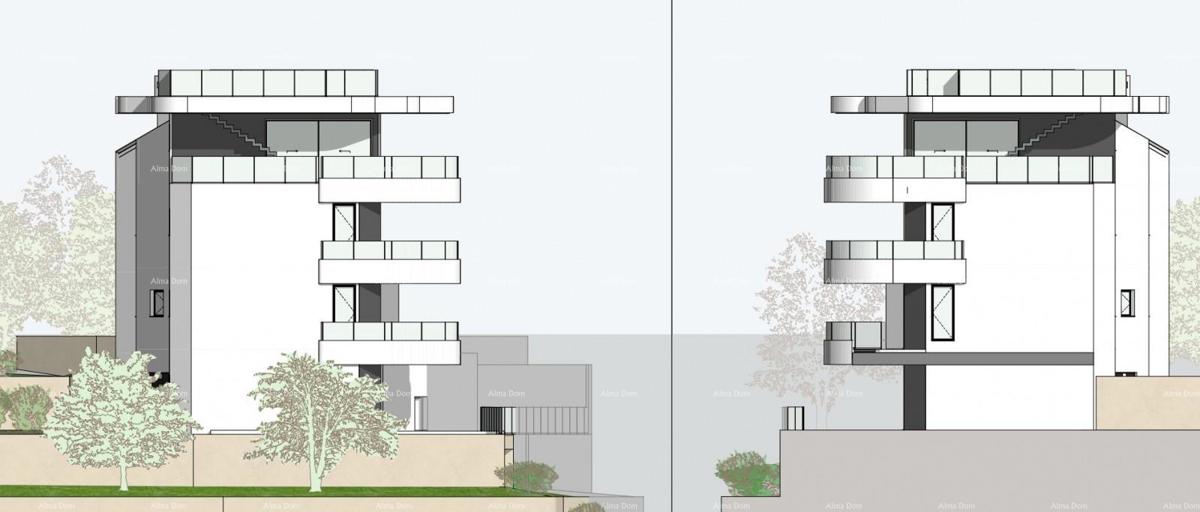 Vendita di appartamenti di lusso in costruzione, vicino al mare, Abbazia! A1