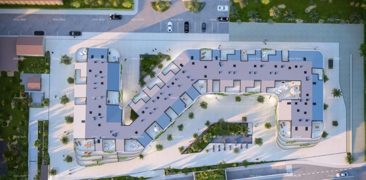 Vendita di appartamento - moderno complesso residenziale e commerciale di nuova costruzione, Poreč!