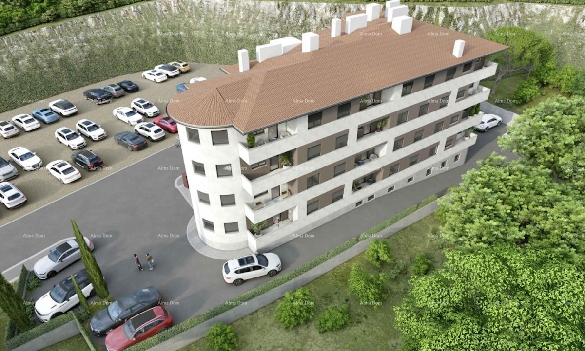 Appartamenti in vendita in un nuovo complesso residenziale in costruzione, vicino al tribunale, Pola!