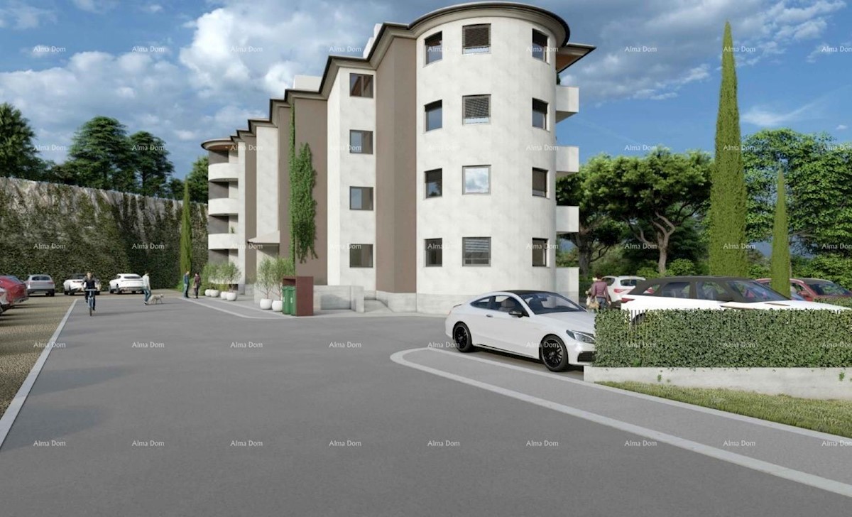 Appartamenti in vendita in un nuovo complesso residenziale in costruzione, vicino al tribunale, Pola!