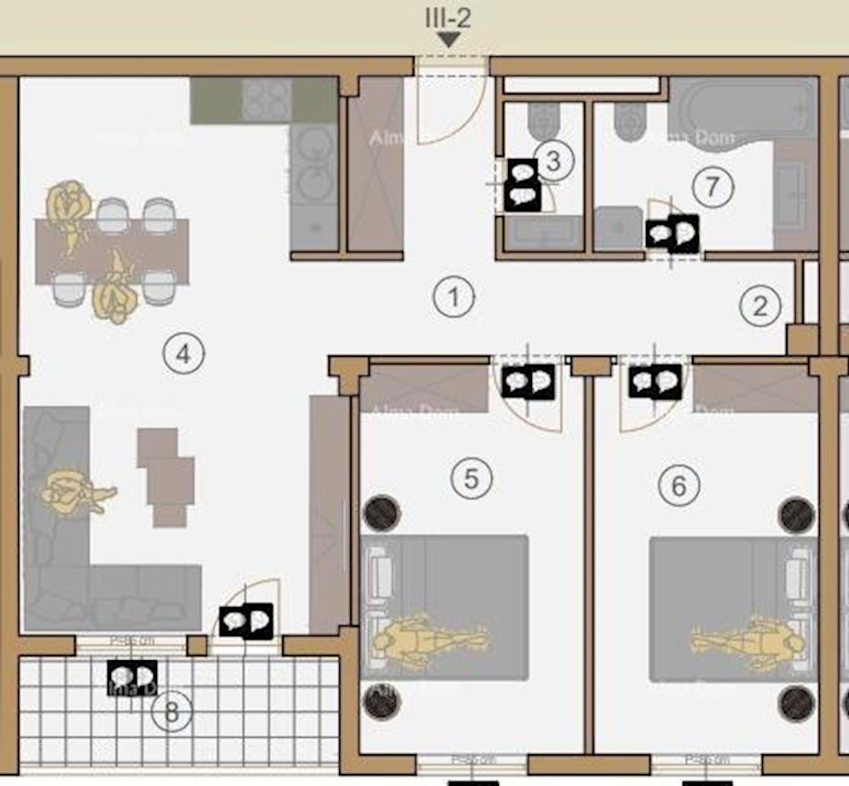 Appartamenti in vendita in un nuovo complesso residenziale in costruzione, vicino al tribunale, Pola!