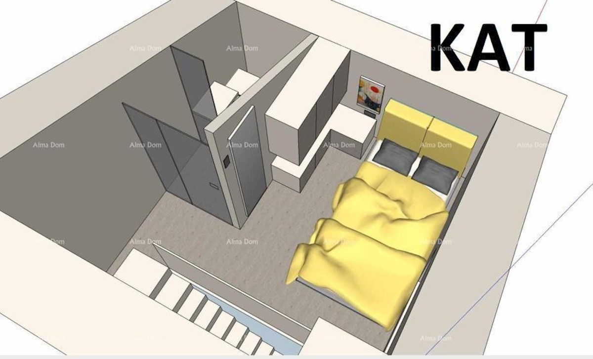 Casa in vendita nel centro di Verteneglio con parcheggio e cortile propri