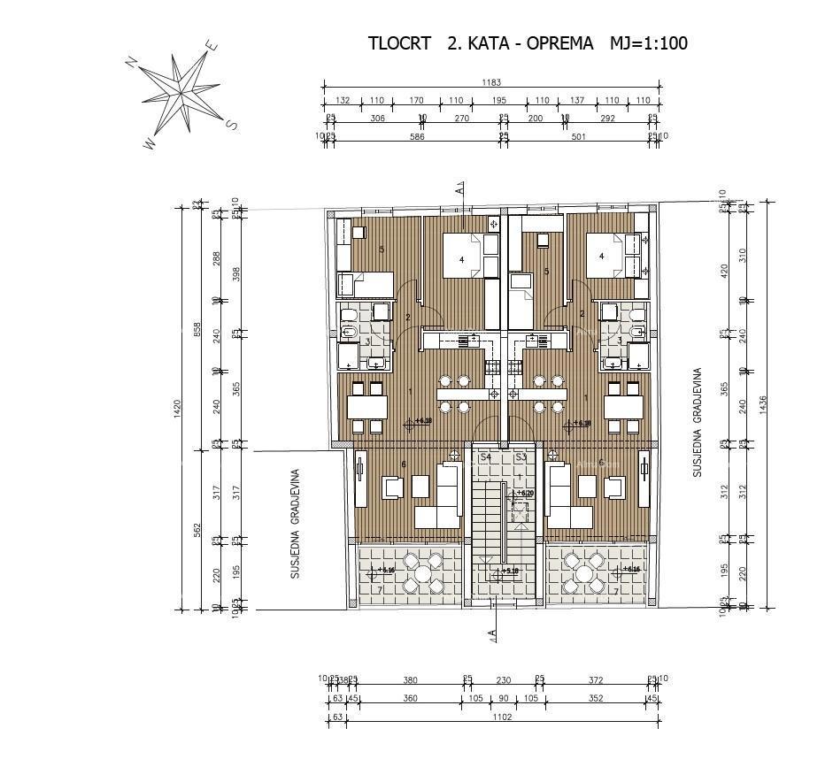 Nuova costruzione! Umago, il centro! Una piccola palazzina in pieno centro con solo 4 appartamenti.