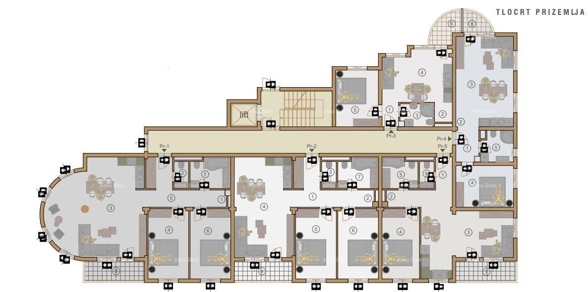 Vidikovac.  Vendita di appartamenti in un nuovo progetto, la costruzione è iniziata, Pola! S4