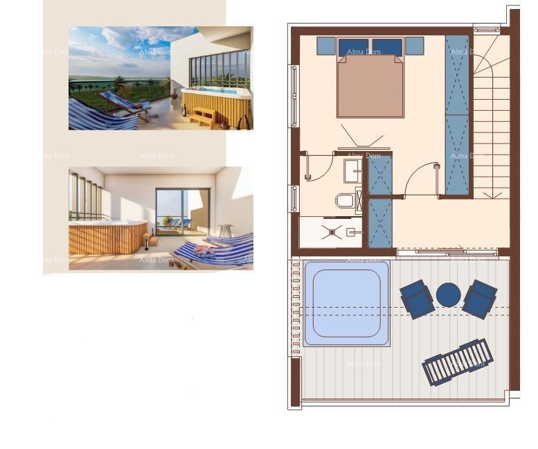 Vendita - Duplex villa in stile mediterraneo con piscina e vista mare, Medulin!