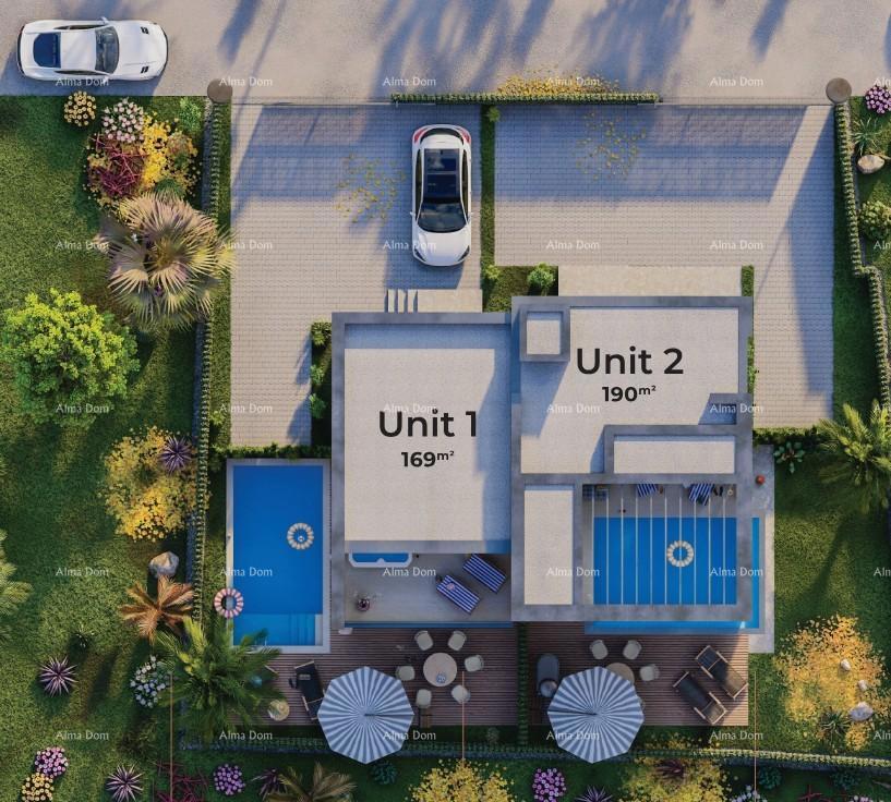 Vendita - Duplex villa in stile mediterraneo con piscina e vista mare, Medulin!