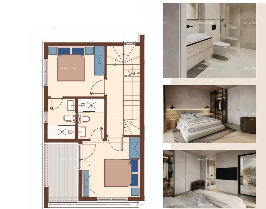 Vendita - Duplex villa in stile mediterraneo con piscina e vista mare, Medulin!