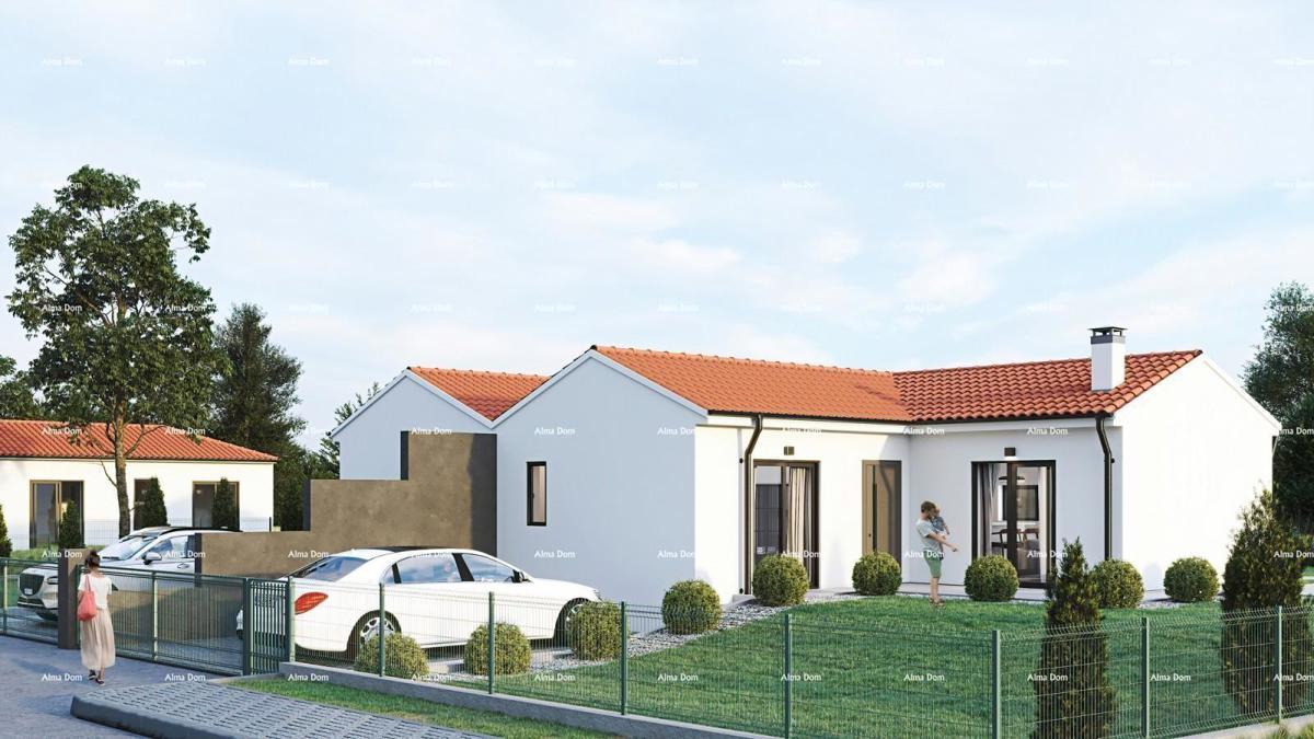 Barban Kožljani, un piccolo villaggio istriano, avviata la costruzione di due case bifamiliari.