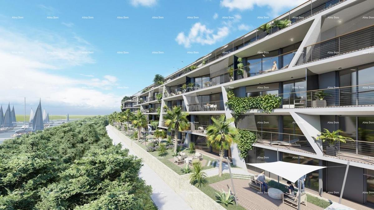 Vendita di appartamenti moderni in un edificio esclusivo con vista sulla marina, Pula!