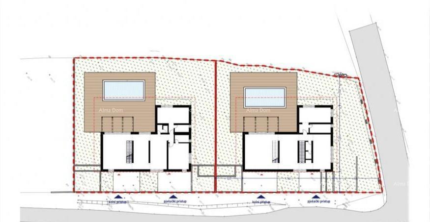Vendita - terreno edificabile con permesso, la costruzione può iniziare subito! Kanfanar!