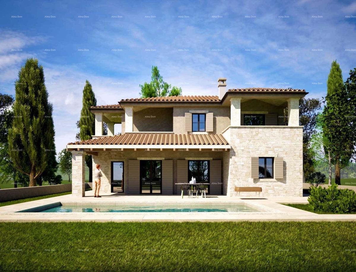 Casa con piscina e vista mare, Kaštelir