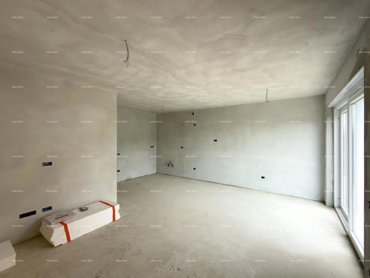 Ližnjan! Nuova costruzione! Appartamento con giardino piccolo.