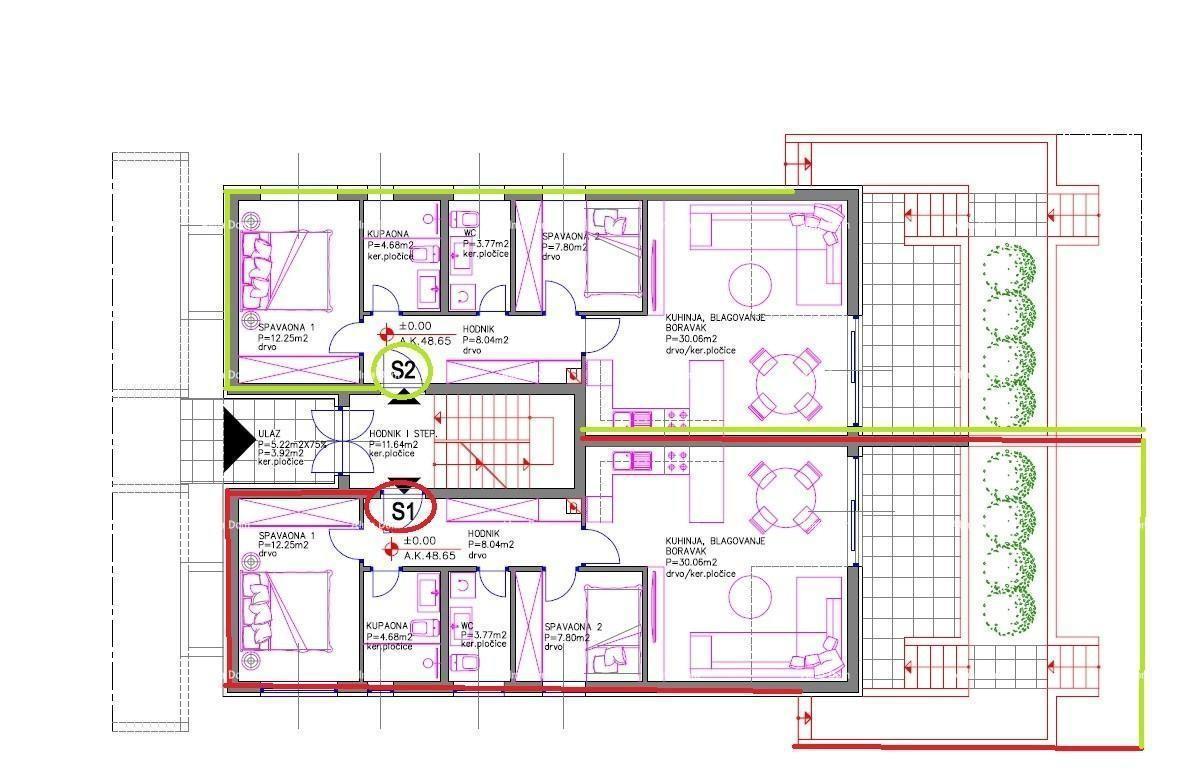 Ližnjan! Nuova costruzione! Appartamento con giardino piccolo.