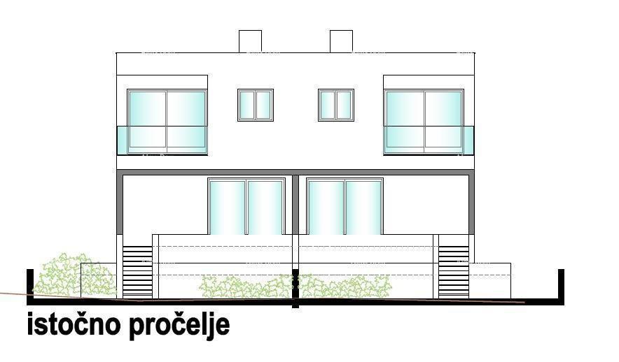 Ližnjan! Nuova costruzione! Appartamento con giardino piccolo.