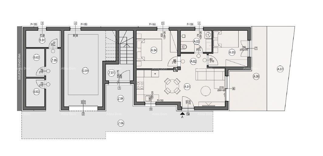 Vendita di appartamenti in costruzione - nuovo complesso residenziale, Pola! Appartamento A Zg. A3