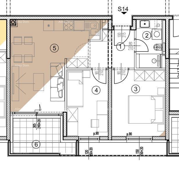 Appartamenti in vendita in un nuovo progetto residenziale in una posizione esclusiva, a 300 m dal mare, Pola, Veruda!