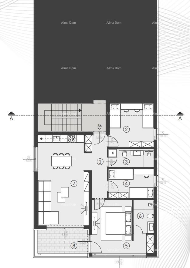 Vendita di appartamenti in nuova costruzione moderna con piscina, Fažana!