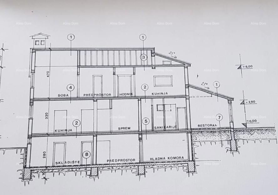 Umago. Una bella casa con sei appartamenti.