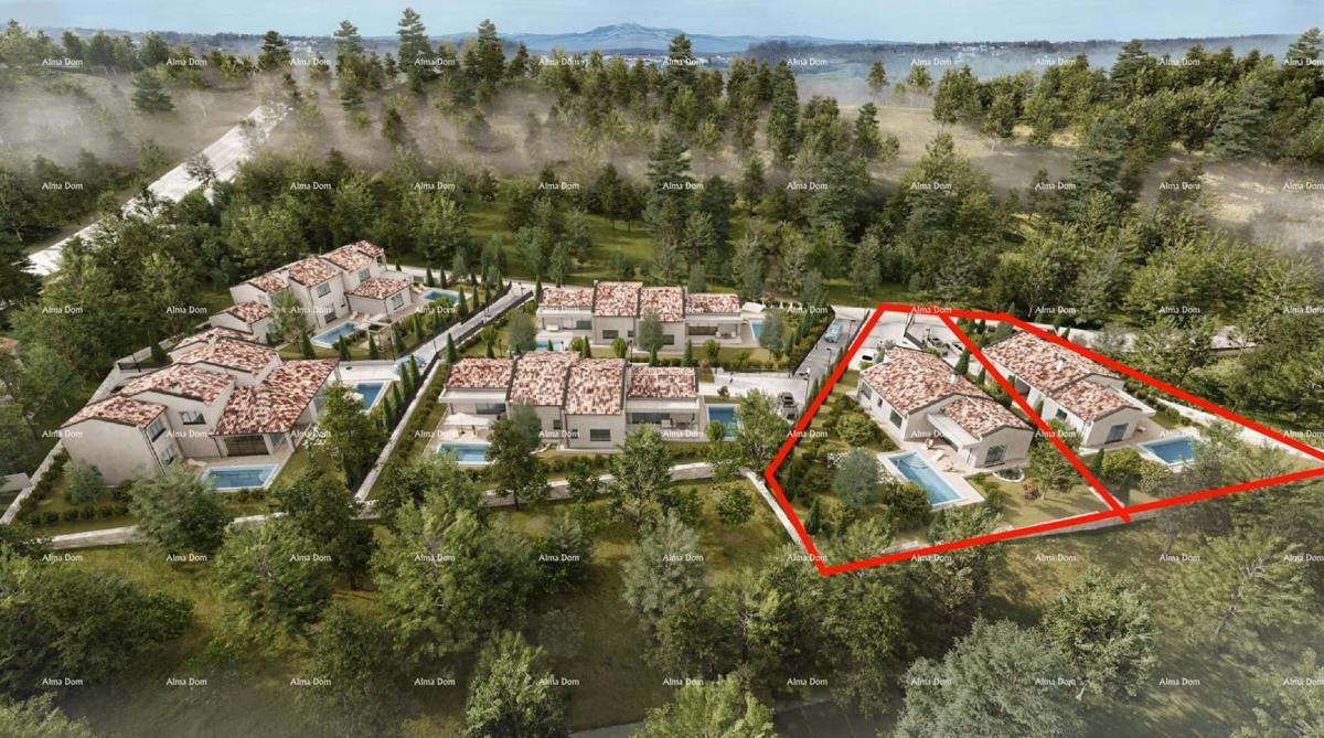 Vendita di una villa con piscina in un nuovo complesso residenziale, Barban!