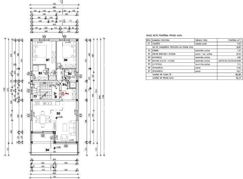 Mukalba, Medulin – appartamento moderno di 88,44 m², nuova costruzione vicino al mare