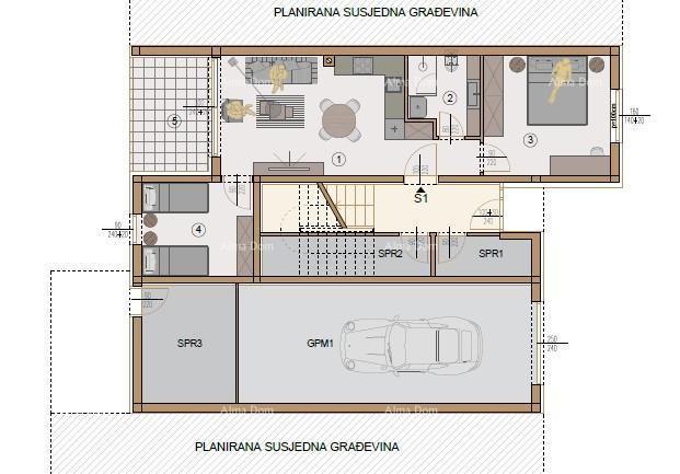 Vendita - appartamento al piano terra, in un nuovo complesso residenziale, Valdebek, Pola! Zg5 S1