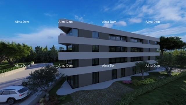 Nuova costruzione! Appartamento, 70 m2, con vista mare e due posti auto, Tar!