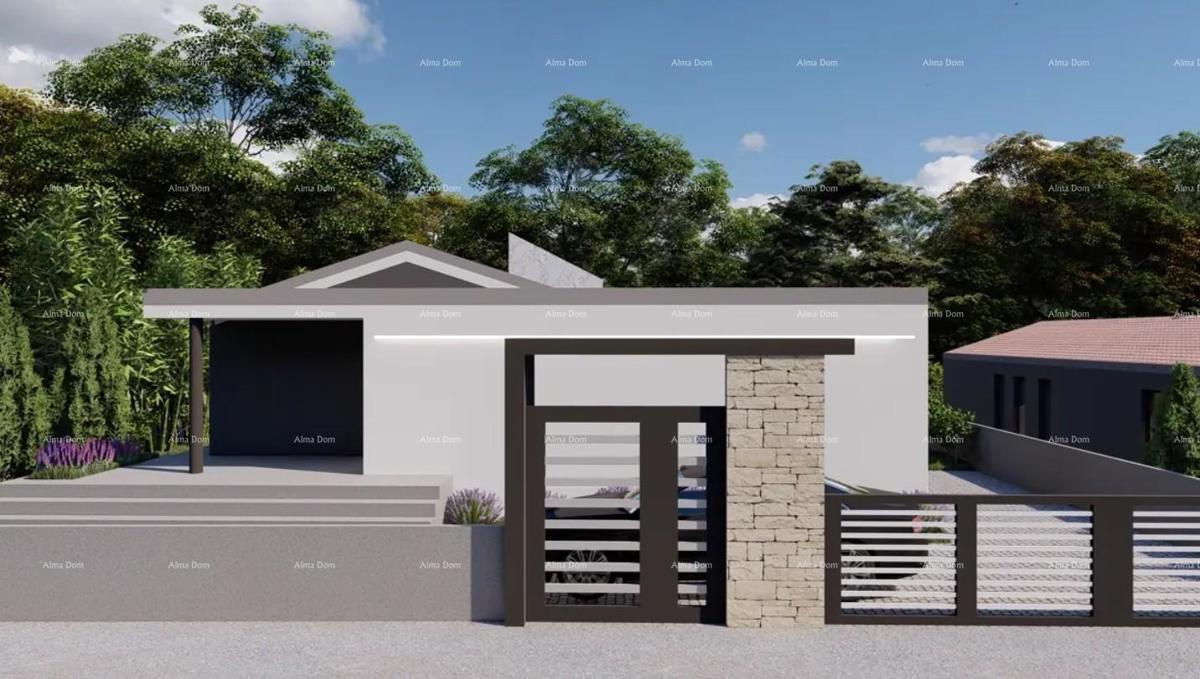 Vendita di una casa con piscina in costruzione, vicino a Duga Uvala! Solo 2 km dalla spiaggia!