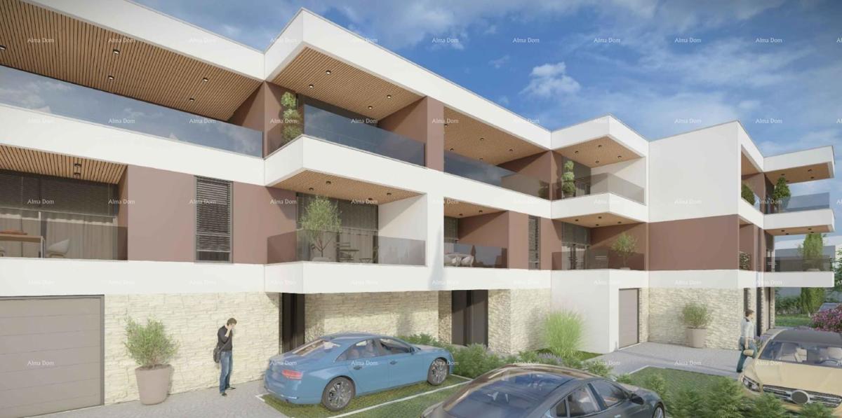 Vendita - appartamento in nuova costruzione con garage, posto auto e cantina, Pula!