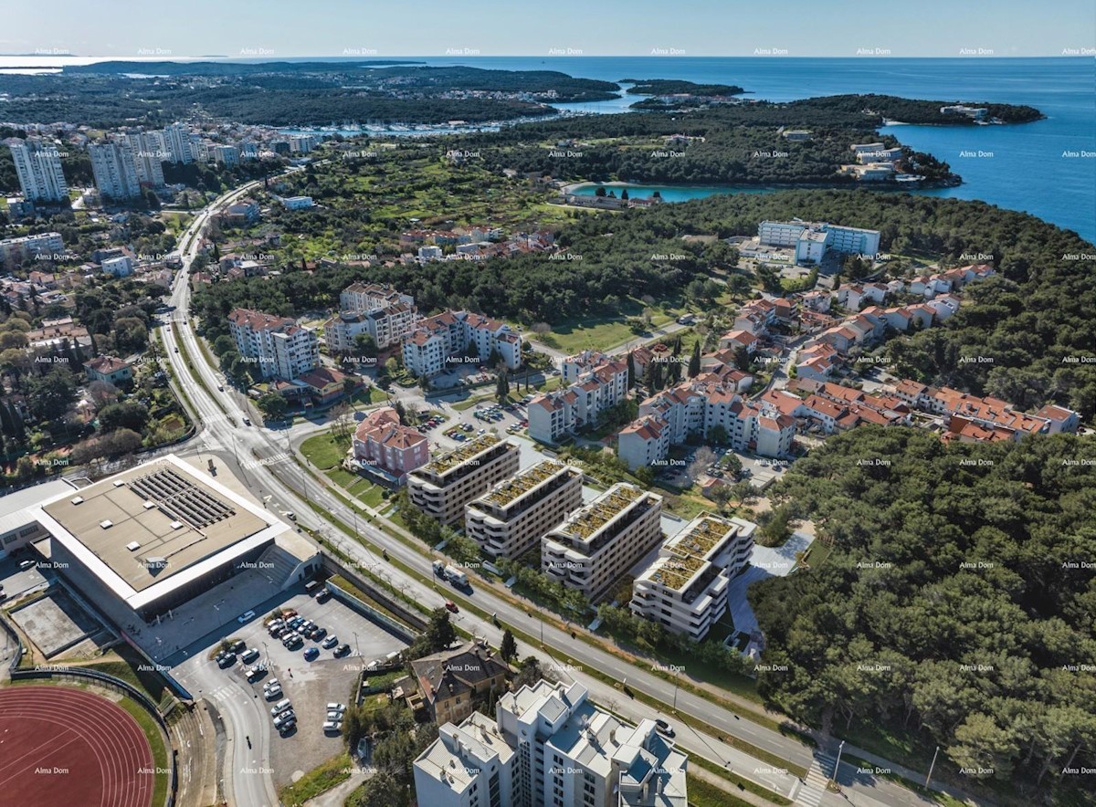 Wohnungen zum Verkauf in einem neuen Wohnprojekt in exklusiver Lage, 300 m vom Meer entfernt, Pula, Veruda!