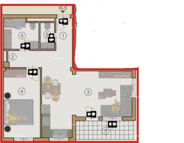 Appartamenti in vendita in un nuovo complesso residenziale in costruzione, vicino al tribunale, Pola!