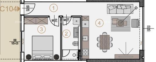 Edificio Residenziale e Commerciale – Appartamento C104