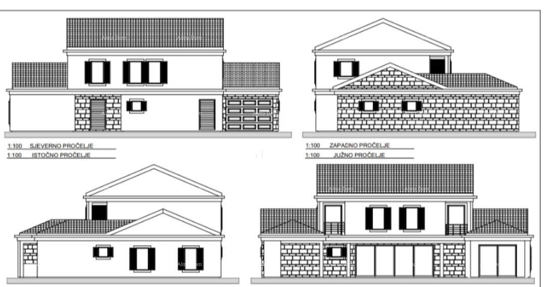 Terreno edificabile, 801 m2, con permesso di costruzione definitivo, Kršan