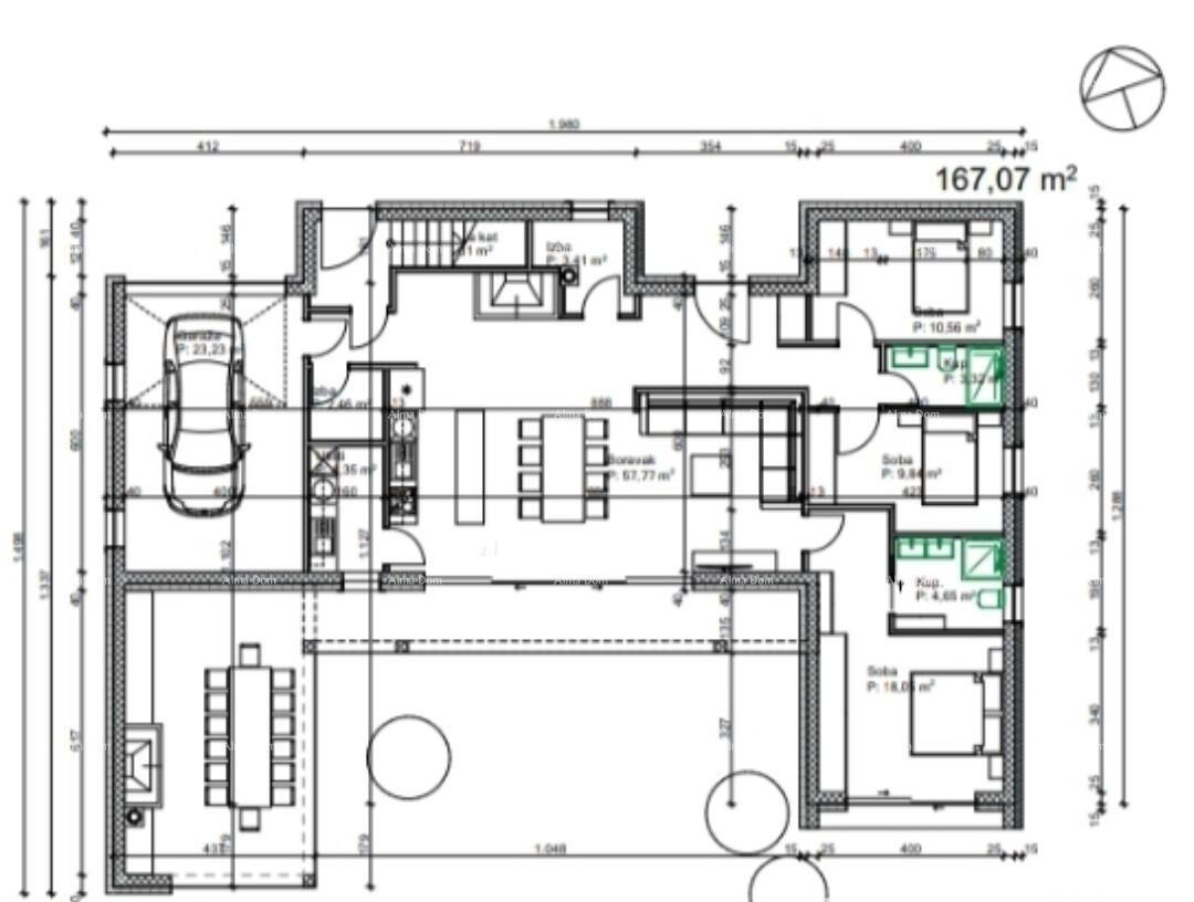 Terreno edificabile, 801 m2, con permesso di costruzione definitivo, Kršan