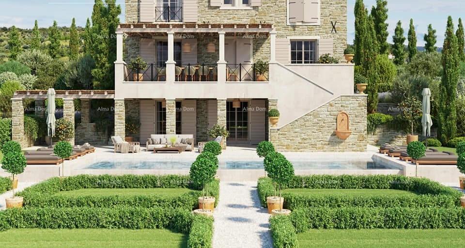 Motovun – Terreno edificabile di 1.965 m² con progetto per villa e vista sulla natura