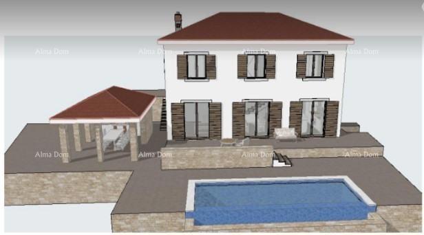 Vendita -- terreno edificabile attraente con permesso di costruzione definitivo, Svetvinčenat!