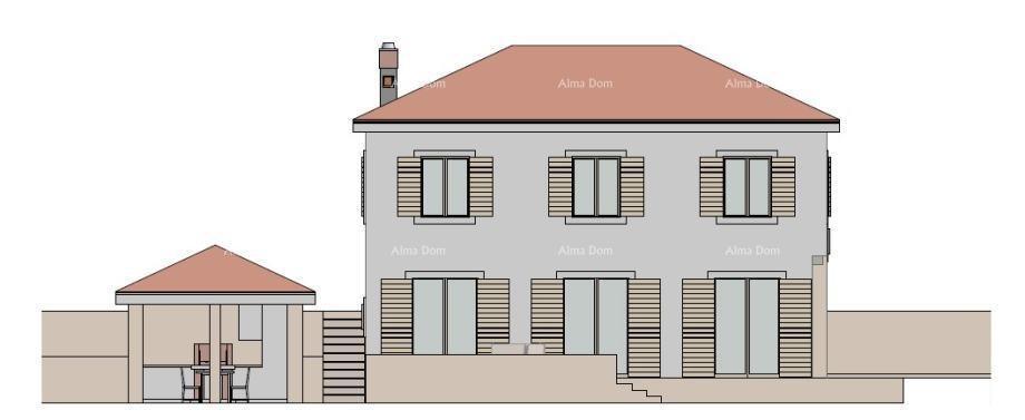 Vendita -- terreno edificabile attraente con permesso di costruzione definitivo, Svetvinčenat!