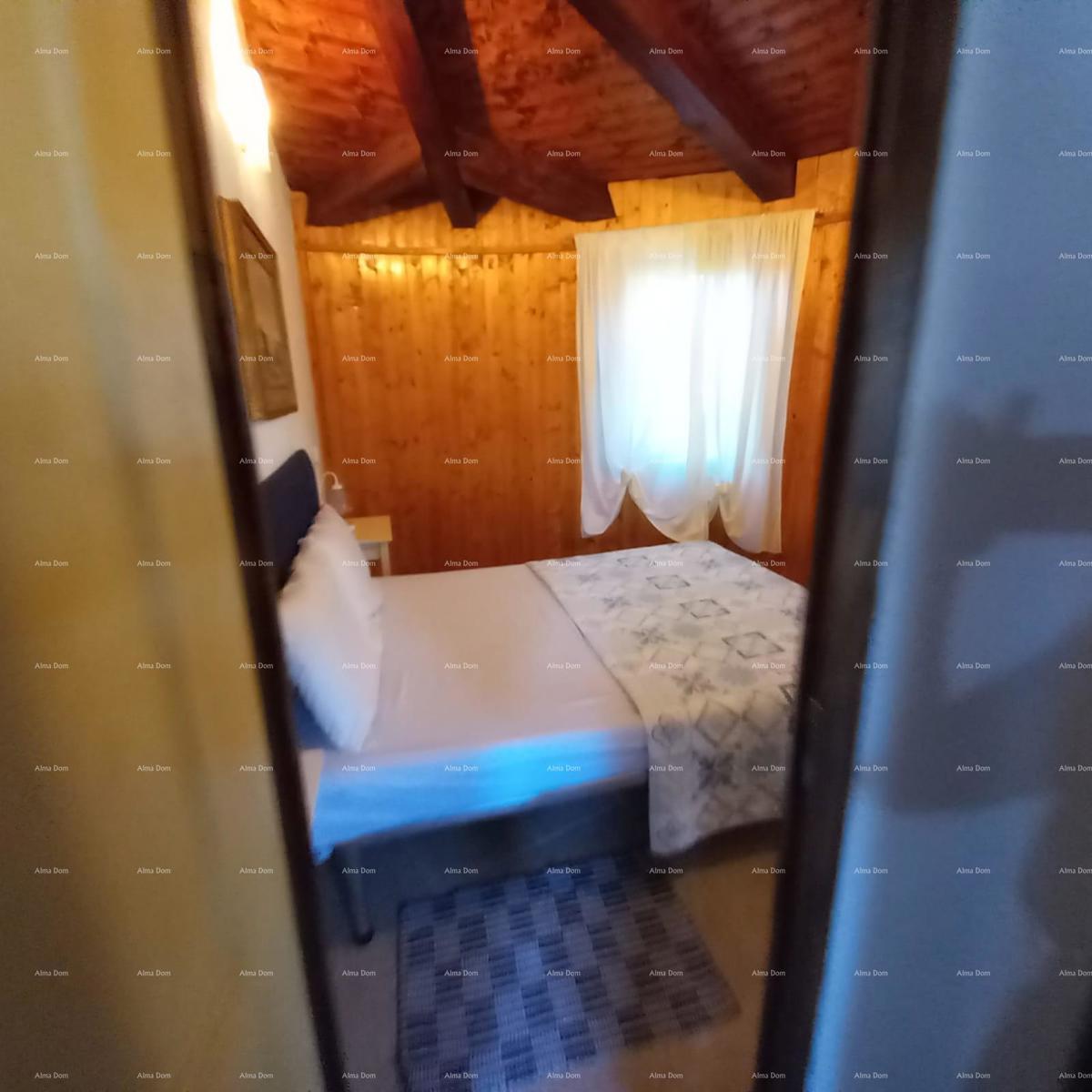 MEDULIN – AUTENTICA CASA ISTRIANA (KAŽUN) CON GIARDINO, A 600 M DAL MARE