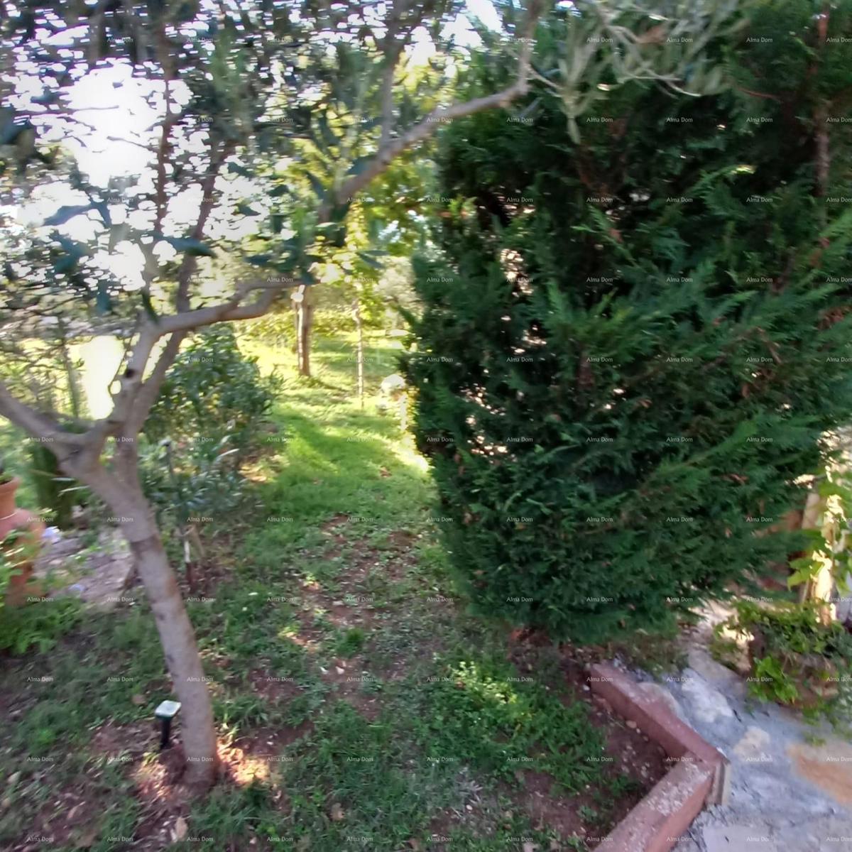 MEDULIN – AUTENTICA CASA ISTRIANA (KAŽUN) CON GIARDINO, A 600 M DAL MARE