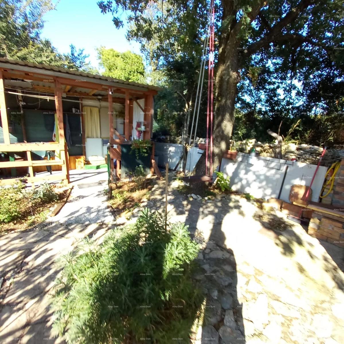 MEDULIN – AUTENTICA CASA ISTRIANA (KAŽUN) CON GIARDINO, A 600 M DAL MARE