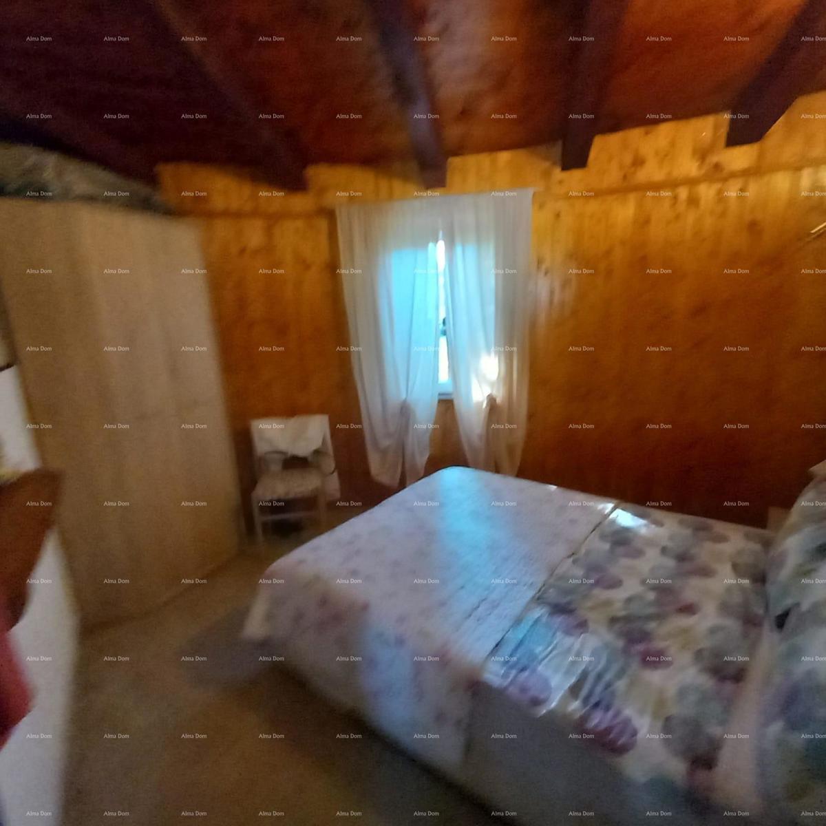 MEDULIN – AUTENTICA CASA ISTRIANA (KAŽUN) CON GIARDINO, A 600 M DAL MARE