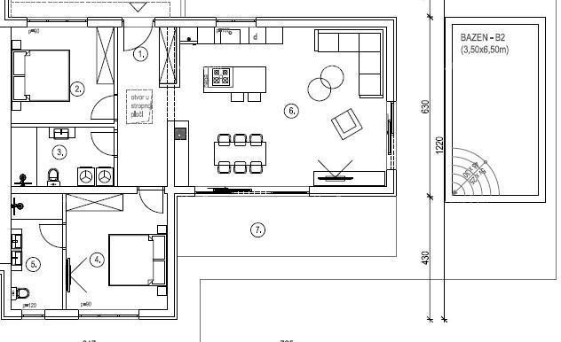 Moderna villa duplex con piscina in vendita, Kožljani, Barban!