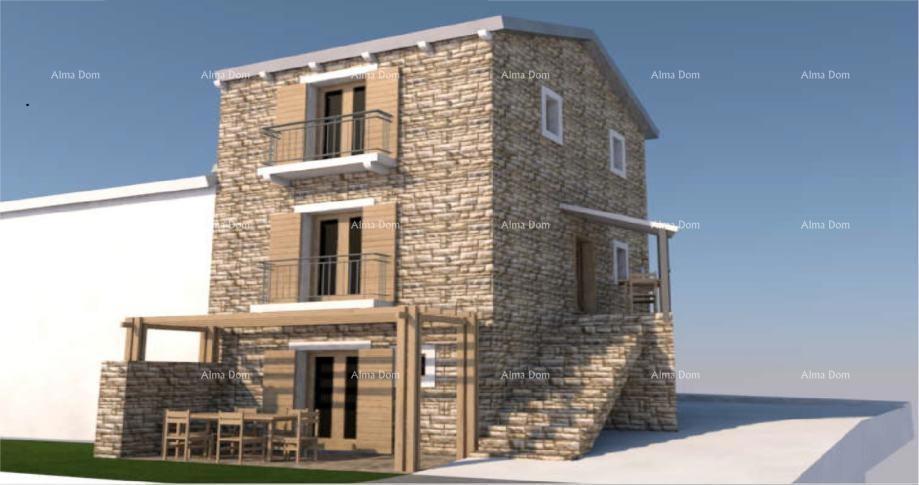 Eccellente opportunità! Casa in pietra da ristrutturare con ampio giardino, vicinanza a Buzet!