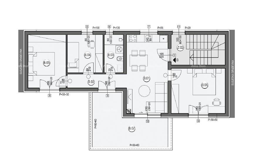 Vendita di appartamenti in costruzione - nuovo complesso residenziale, Pola! Appartamento B ZgA2