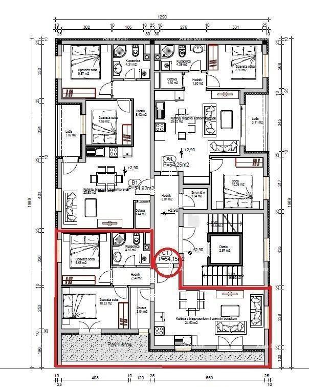 Nuovo progetto! Vendita di appartamenti in costruzione, Pula, centro! C2