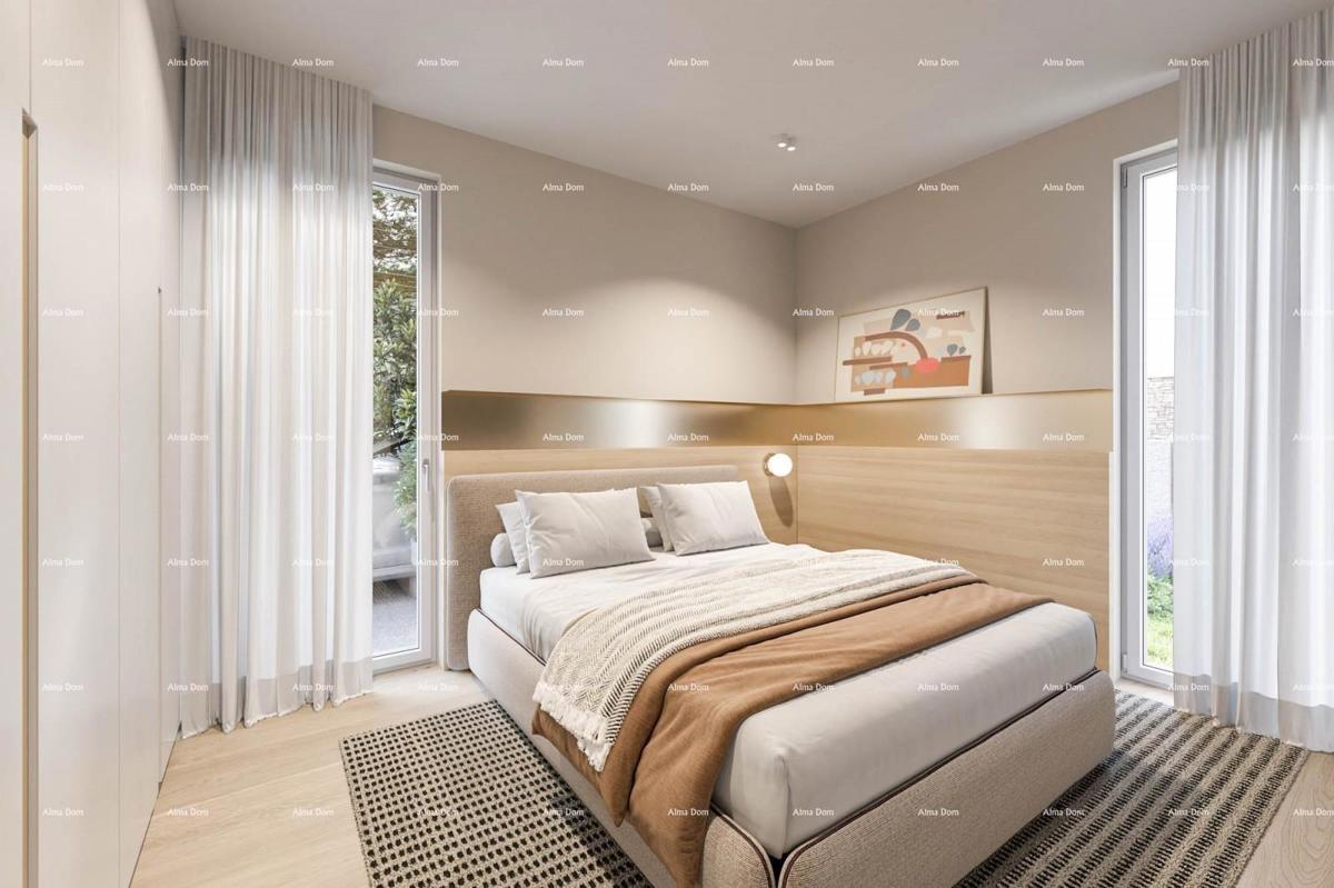 Vendita di appartamenti in nuova costruzione con due posti auto, a 5 minuti dalla spiaggia, Umago! A 16