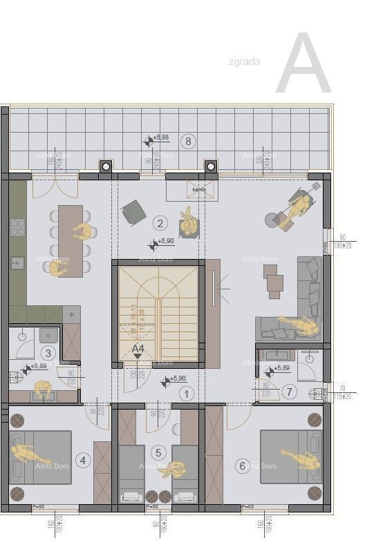 Vendita di appartamenti moderni in un nuovo progetto residenziale, Štinjan, A4
