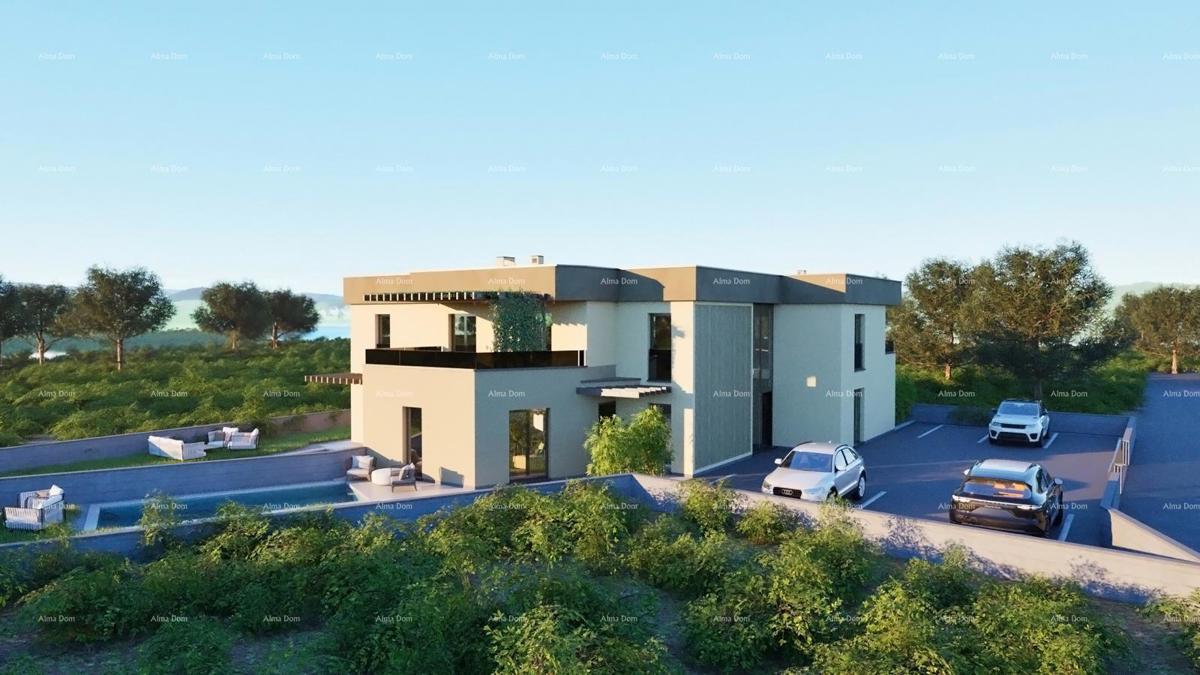 Stan a Ližnjanu, 1000 m dal mare, con terrazza e posto auto