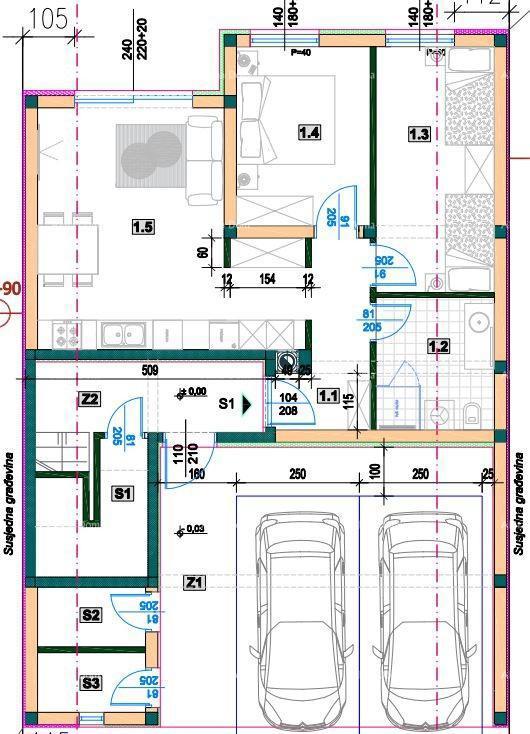 Due stanze al piano terra con giardino