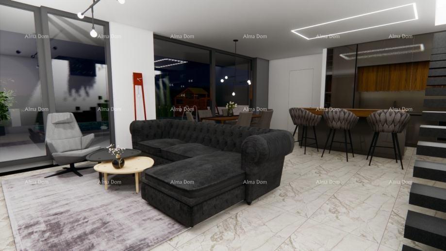 Terreno edificabile di 512 m² con progetto preliminare – Kanfanar