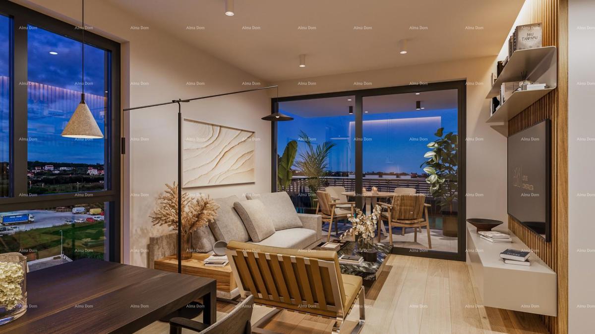 Edificio residenziale moderno con ascensore, vicino al centro. Pula! Appartamento con posto auto e cantina!